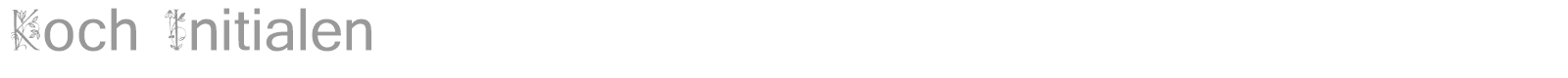 Koch Initialen font preview